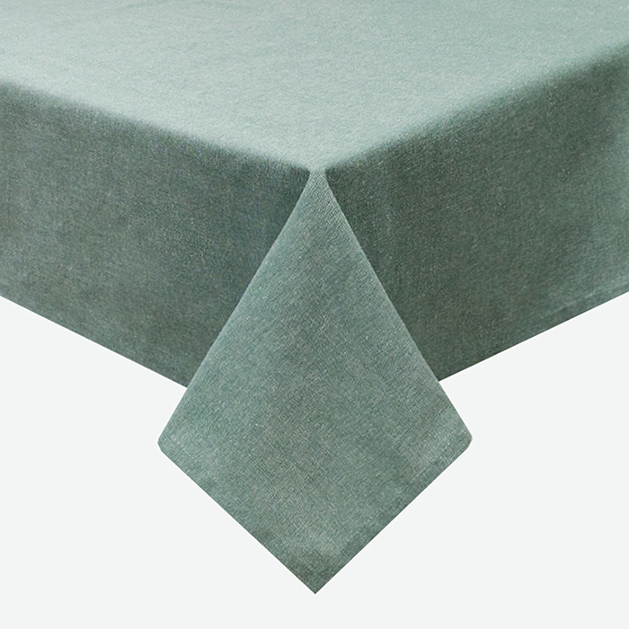 Скатерть 140х200 МИРТЕК KENT TU 61%пэ 39%хлопок зеленый_Каталог-v2_MIRTECK